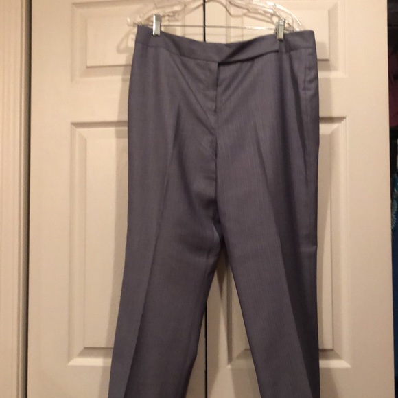 Allen by Allen Schwartz size 14 Gray Stripe/Lined Suit - Picture 5 of 9